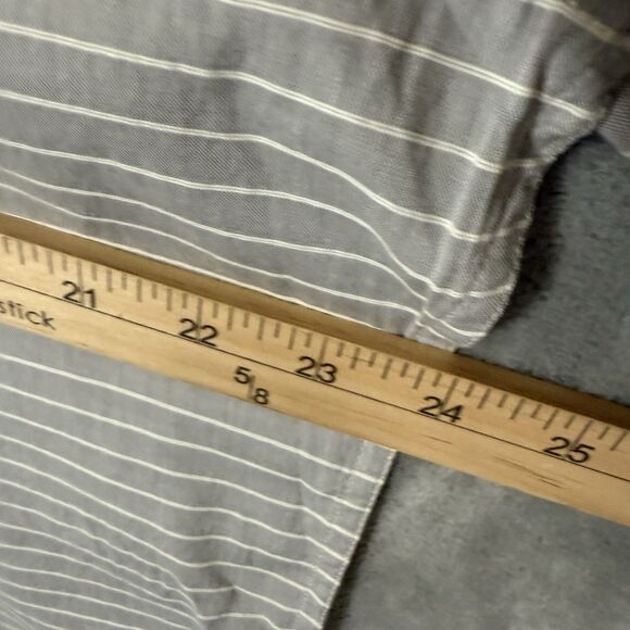 NWT AG Adriano Goldschmied Standard Fit Long Sleeve Button Up Shirt M Gray $158 - Picture 9 of 10